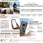 Blackview XPLORE 2 위성폰, 16GB+1TB, 6.73인치 안드로이드 15 Dimensity 8300 MT6897 옥타 코어, 네트워크: 5G, OTG, NFC, XPLORE 2 위성폰 16GB+1TB