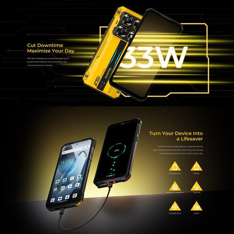 Oukitel WP60 러기드 폰, 12GB+512GB, 야간 투시, 108MP 카메라, 측면 지문 인식, 7.2인치 Android 15 MediaTek Dimensity 7025 옥타 코어, NFC, OTG, 네트워크: 5G, 12GB+512GB