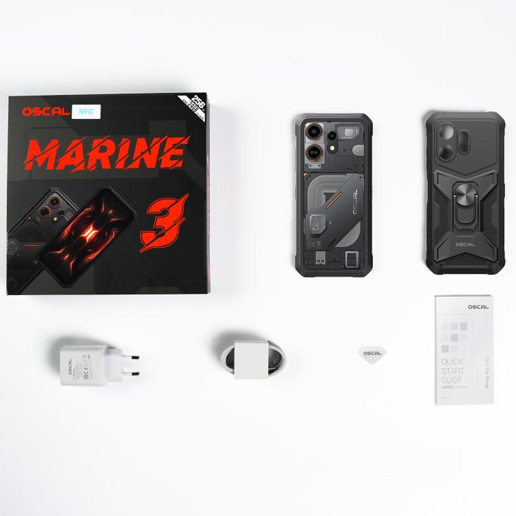 Blackview Oscal Marine 3, 8GB+128GB, 6.56인치 Android 15 Unisoc UMS9230E T615 옥타 코어, 네트워크: 4G, OTG, NFC, 8GB+128GB