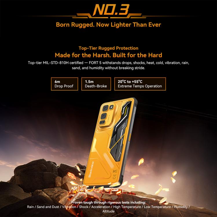 Blackview Oscal FORT 5, 12GB+256GB, 6.78인치 안드로이드 16 Mediatek MT8781 Helio G100 옥타 코어, 네트워크: 4G, OTG, NFC