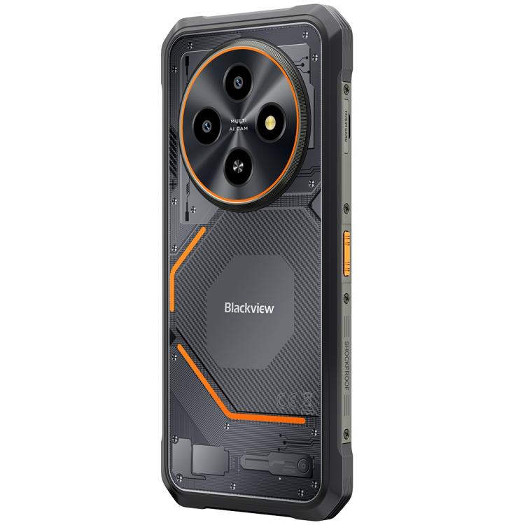 Blackview FORT 2 러기드 폰, 8GB+128GB, 6.56인치 안드로이드 15 MediaTek MT6769V/CB Helio G81 옥타 코어, 네트워크: 4G, OTG, NFC, 8GB+128GB