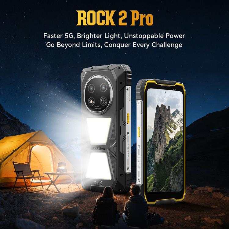 Blackview ROCK 2 Pro 러기드 폰, 8GB+256GB, 6.67인치 안드로이드 16 Unisoc UMS9620 T8100 옥타 코어, 네트워크: 5G, OTG, NFC