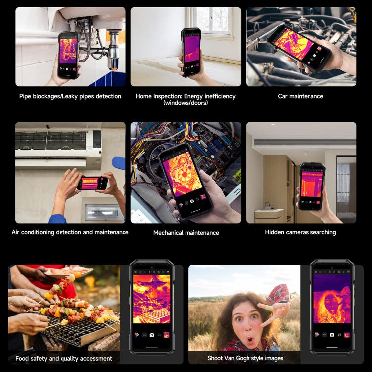 Ulefone Armor 27T+ 러기드 폰, 12GB+256GB, 열화상 카메라, 야간 투시, 10600mAh, 6.78인치 Android 14 MediaTek Helio G99 옥타 코어, 네트워크: 4G, NFC, OTG, Armor 27T+