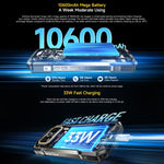 Ulefone Armor 27T+ 러기드 폰, 12GB+256GB, 열화상 카메라, 야간 투시, 10600mAh, 6.78인치 Android 14 MediaTek Helio G99 옥타 코어, 네트워크: 4G, NFC, OTG, Armor 27T+