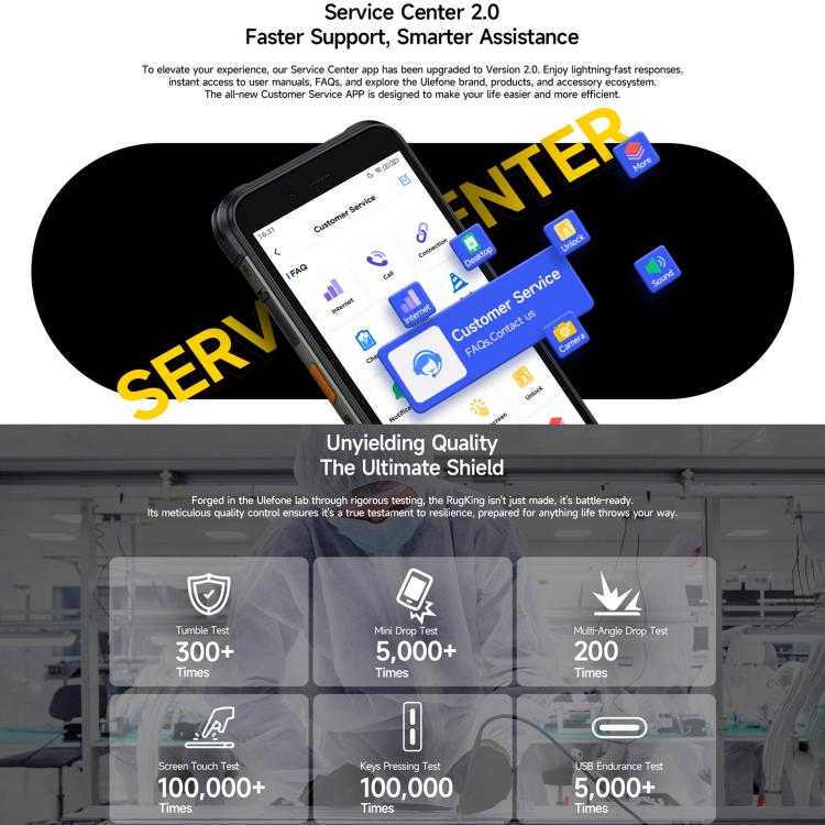 Ulefone RugKing, 8GB+128GB, IP68/IP69K 러기드 폰, 5.99인치 안드로이드 15 Unisoc T7255 옥타 코어, 네트워크: 4G, NFC, OTG, RugKing, 8GB+128GB