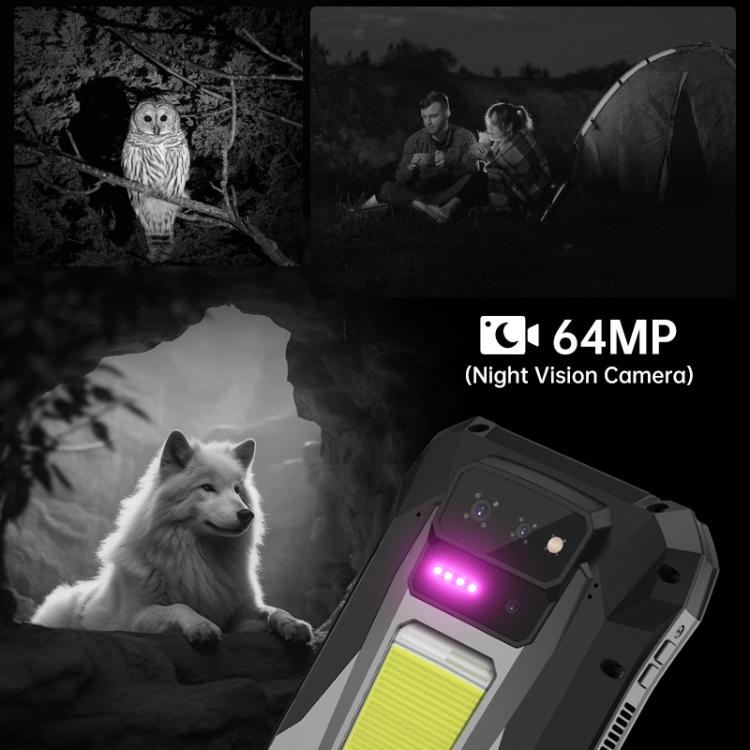 Unihertz 8849Tank X 프로젝터 러기드 폰, 16GB+512GB, 측면 지문 인식, 야간 투시, 6.78인치 안드로이드 15 MediaTek Dimensity 8200 옥타 코어, 네트워크: 5G, NFC, Tank X 16GB+512GB