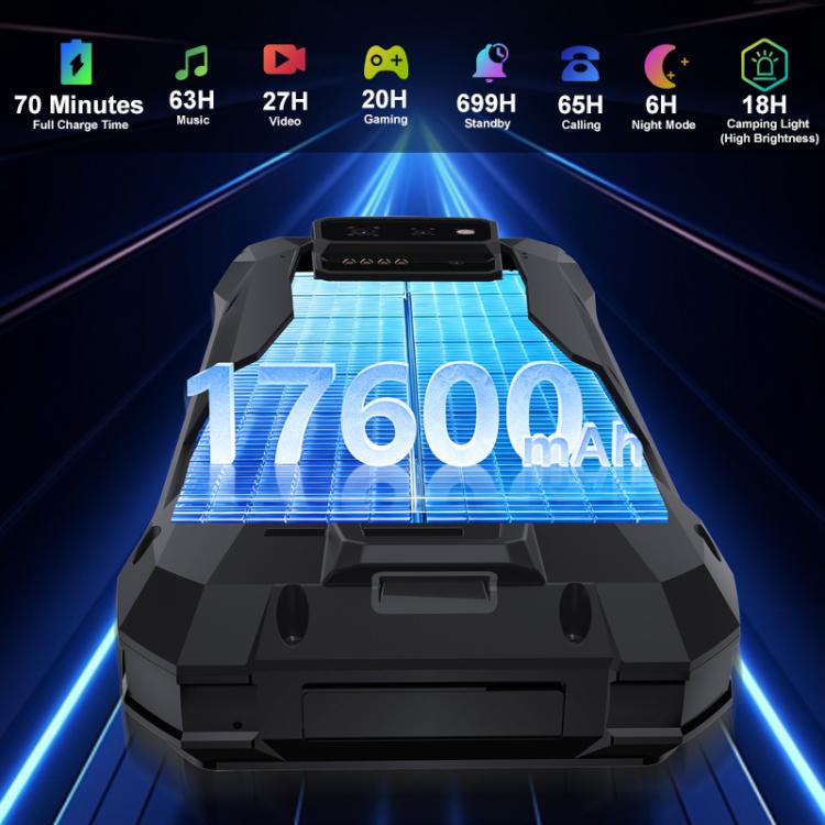 Unihertz 8849Tank X 프로젝터 러기드 폰, 16GB+512GB, 측면 지문 인식, 야간 투시, 6.78인치 안드로이드 15 MediaTek Dimensity 8200 옥타 코어, 네트워크: 5G, NFC, Tank X 16GB+512GB