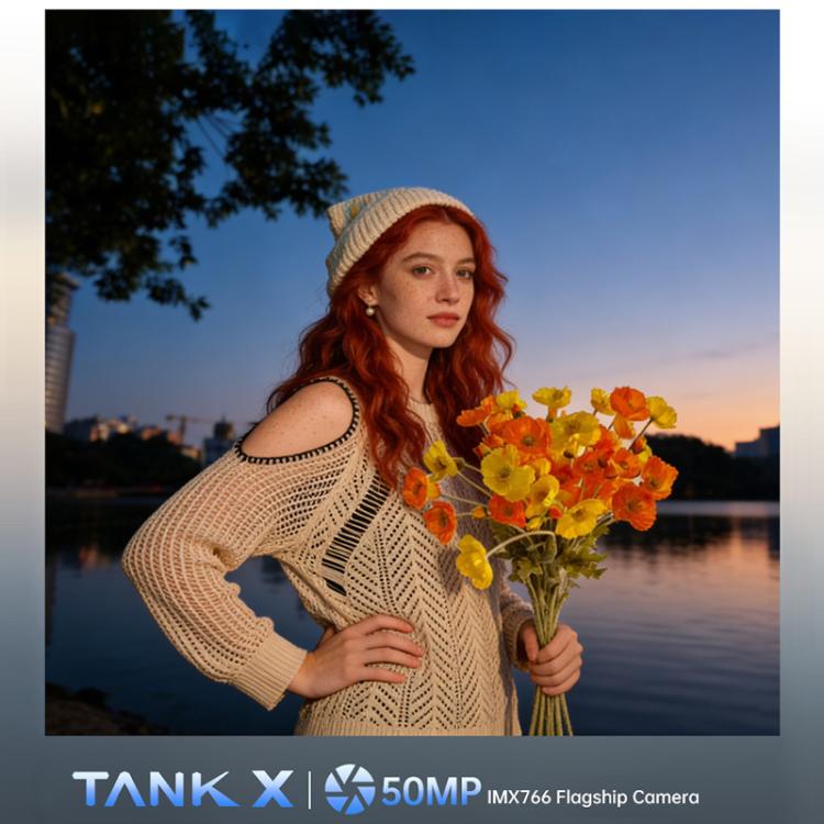 Unihertz 8849Tank X 프로젝터 러기드 폰, 16GB+512GB, 측면 지문 인식, 야간 투시, 6.78인치 안드로이드 15 MediaTek Dimensity 8200 옥타 코어, 네트워크: 5G, NFC, Tank X 16GB+512GB