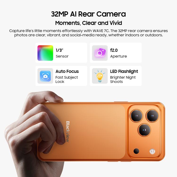 Blackview WAVE 7C, 4GB+128GB, 6.56인치 안드로이드 16 Unisoc UMS312 Tiger T310 쿼드 코어, 네트워크: 4G, OTG, 4GB+128GB