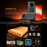 Oukitel G6 러기드 폰, 4GB+128GB, 지문 인식, 10600mAh 배터리, 6.52인치 Android 16.0 Unisoc T615 옥타 코어, NFC, OTG, 네트워크: 4G, 4GB+128GB