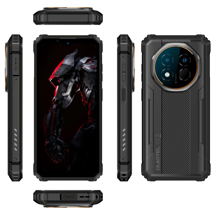 Oukitel G6 러기드 폰, 8GB+256GB, 지문 인식, 10600mAh 배터리, 6.52인치 Android 16.0 Unisoc T615 옥타 코어, NFC, OTG, 네트워크: 4G, 6GB+256GB