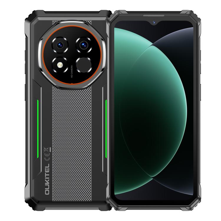 Oukitel G6 러기드 폰, 8GB+256GB, 지문 인식, 10600mAh 배터리, 6.52인치 Android 16.0 Unisoc T615 옥타 코어, NFC, OTG, 네트워크: 4G, 6GB+256GB