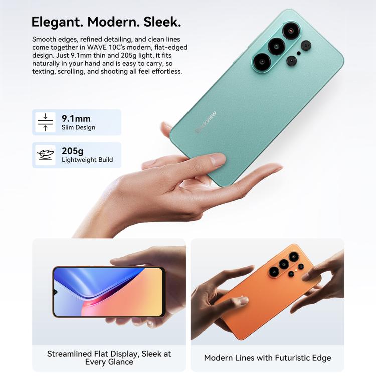 Blackview WAVE 10C, 4GB+128GB, 6.88인치 Android 16 Unisoc UMS312 / T310 옥타 코어, 네트워크: 4G, OTG, WAVE 10C, 4GB+128GB