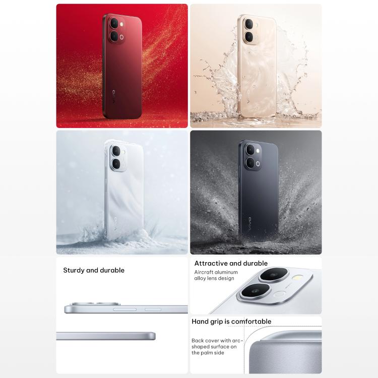 vivo Y500i, 12GB+512GB, 측면 지문 인식, 6.75인치 Android 16 OriginOS 6 Snapdragon 4세대 옥타 코어, OTG, NFC, 네트워크: 5G, 12GB+512GB