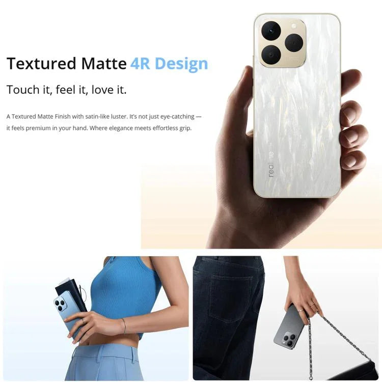 Realme 15T, 8GB+128GB, Screen Fingerprint Identification, 6.57 inch Realme UI 6.0 Android 15 MediaTek Dimensity 6400 Max Octa Core, NFC, Network: 5G, 8GB+128GB