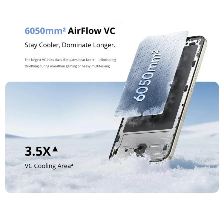 Realme 15T, 12GB+512GB, 화면 지문 인식, 6.57인치 Realme UI 6.0 Android 15 MediaTek Dimensity 6400 Max 옥타 코어, NFC, 네트워크: 5G, 12GB+512GB