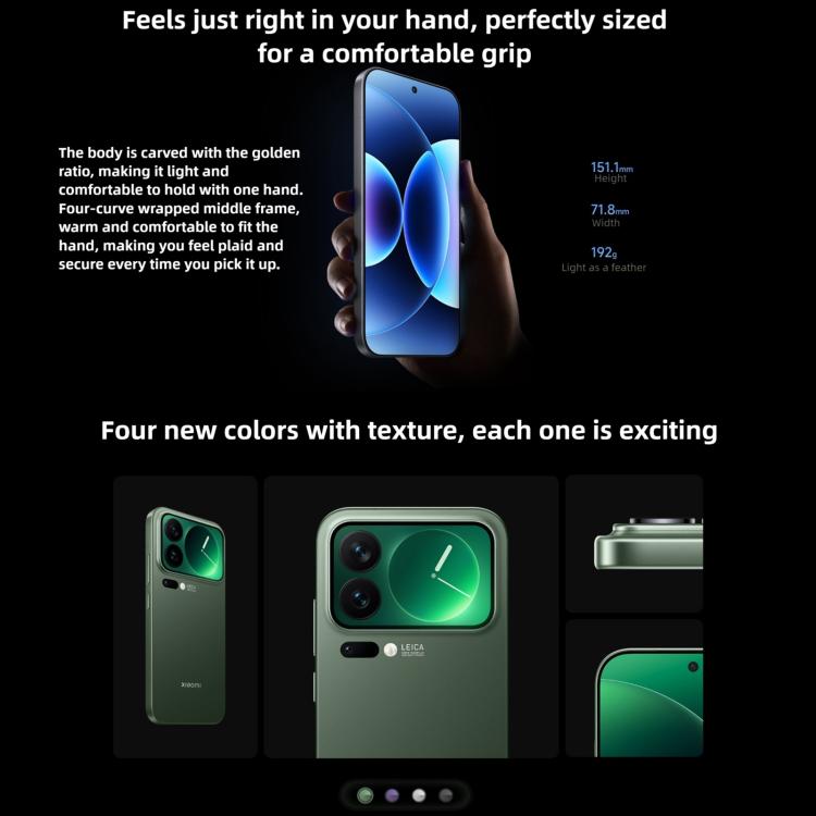 Xiaomi 17 Pro, 16GB+1TB, 3D Ultrasonic Fingerprint, 6.3 inch Xiaomi HyperOS 3 Snapdragon 8 Elite Gen 5 Octa Core, NFC, Network: 5G, 16GB+1TB