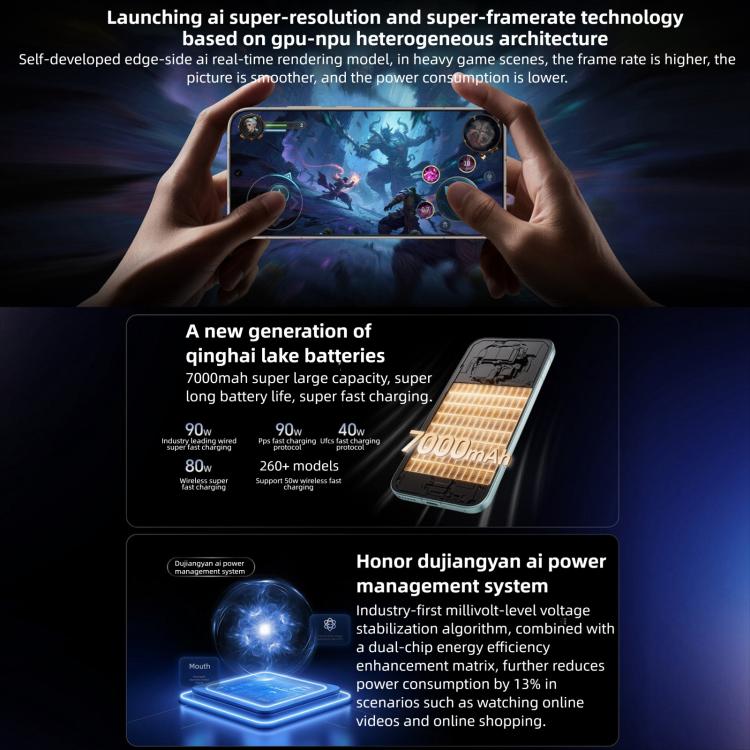 Honor Magic8, 12GB+256GB, 화면 지문 인식, 6.58인치 MagicOS 10.0 / Android 16 Snapdragon 8 Elite 5세대 옥타 코어, 네트워크: 5G, NFC, OTG, 12GB+256GB