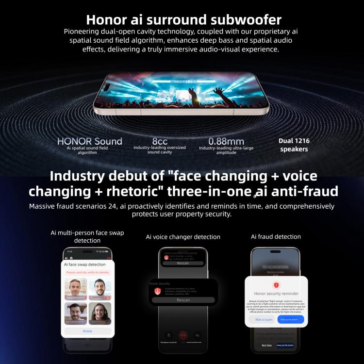 Honor Magic8 Pro, 12GB+256GB, 화면 지문 인식, 6.71인치 MagicOS 10.0 / Android 16 Snapdragon 8 Elite 5세대 옥타 코어, 네트워크: 5G, NFC, OTG, 12GB+256GB