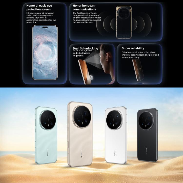 Honor Magic8 Pro, 12GB+256GB, 화면 지문 인식, 6.71인치 MagicOS 10.0 / Android 16 Snapdragon 8 Elite 5세대 옥타 코어, 네트워크: 5G, NFC, OTG, 12GB+256GB
