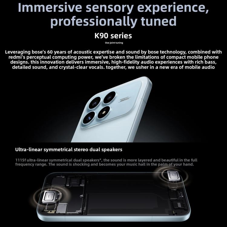 샤오미 레드미 K90, 12GB+256GB, 6.59인치 샤오미 하이퍼OS 3 스냅드래곤 8 엘리트 옥타 코어, NFC, 네트워크: 5G, 12GB+512GB