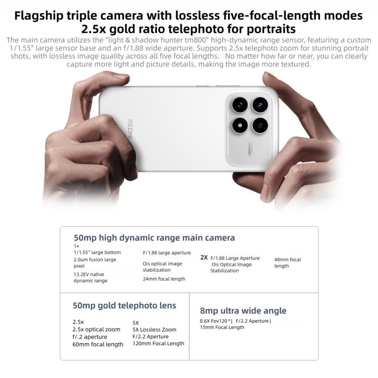 샤오미 레드미 K90, 16GB+1TB, 6.59인치 샤오미 하이퍼OS 3 스냅드래곤 8 엘리트 옥타 코어, NFC, 네트워크: 5G, 16GB+1TB