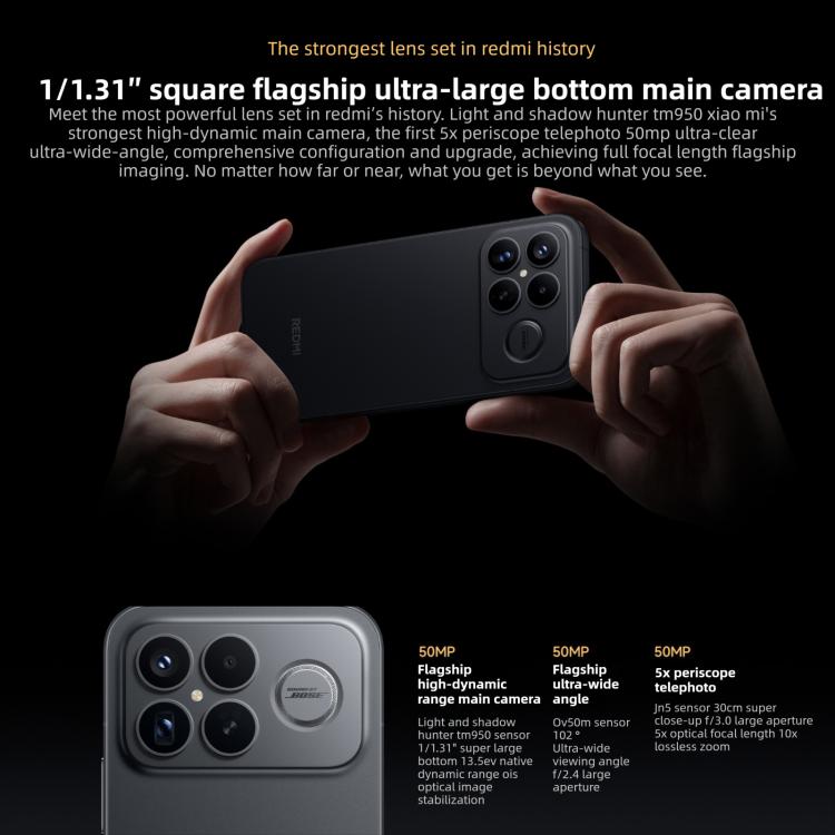 샤오미 레드미 K90 프로 맥스, 12GB+512GB, 6.9인치 샤오미 하이퍼OS 3 스냅드래곤 8 엘리트 5세대 옥타 코어, NFC, 네트워크: 5G, 12GB+512GB