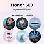 Honor 500, 12GB+256GB, 화면 지문 인식, 6.55인치 MagicOS 10.0 / 안드로이드 16 Snapdragon 8s Gen 4 옥타 코어, 네트워크: 5G, NFC, OTG, Honor 500, 12GB+256GB