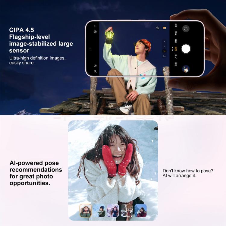 Honor 500, 12GB+256GB, 화면 지문 인식, 6.55인치 MagicOS 10.0 / 안드로이드 16 Snapdragon 8s Gen 4 옥타 코어, 네트워크: 5G, NFC, OTG, Honor 500, 12GB+256GB
