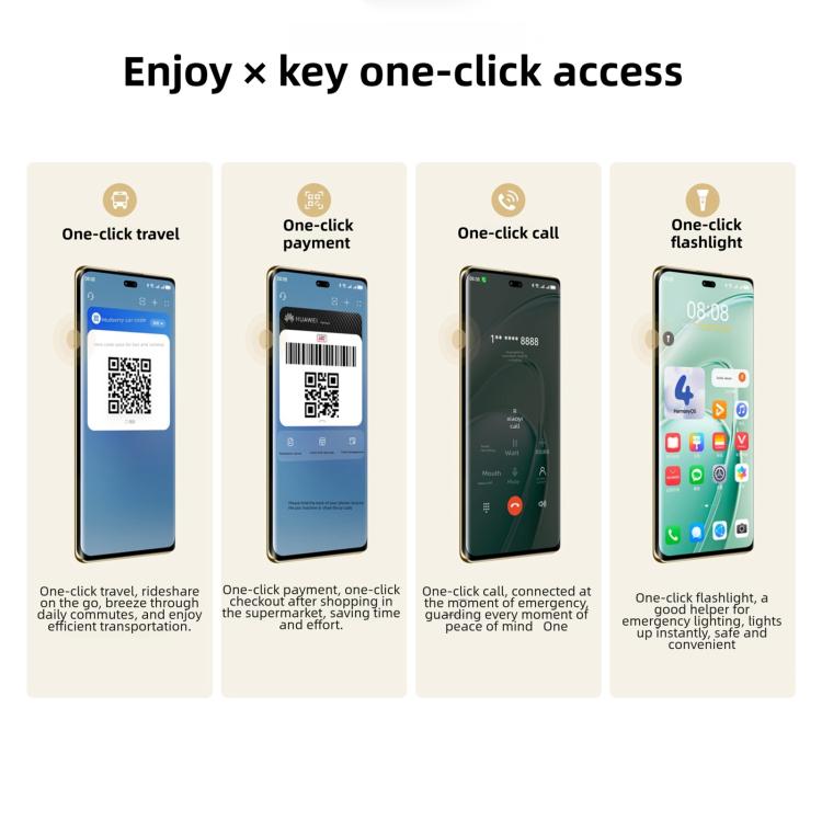 HUAWEI Enjoy 70X 프리미엄 에디션, 8GB+256GB, 화면 지문 인식, 6.78인치 HarmonyOS 4.2 Kirin 8000, 네트워크: 4G, OTG, NFC, 구글 플레이 미지원, 8GB+256GB