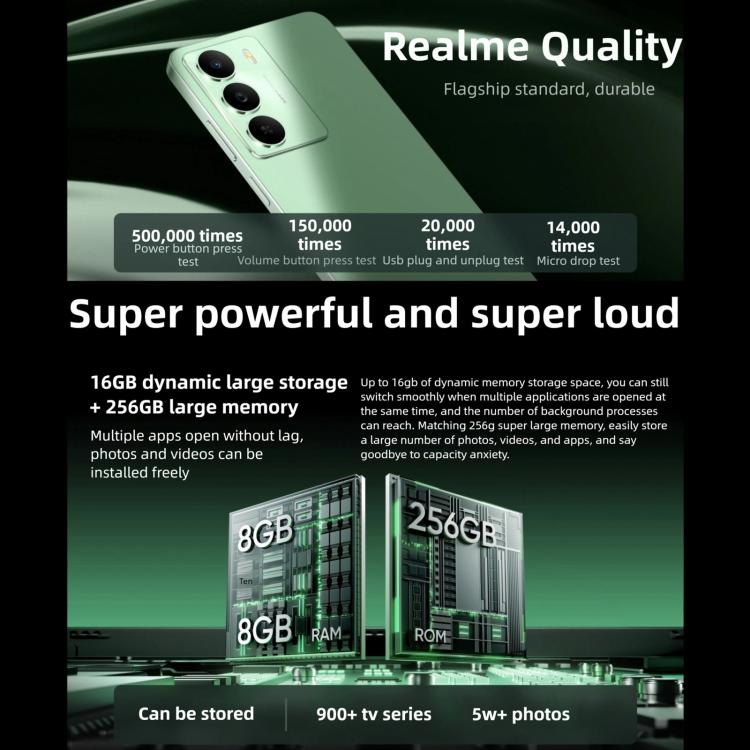 Realme V70, 8GB+256GB, 6.67인치 Realme UI 6.0 Android 15 Dimensity 6300 5G 옥타 코어, 네트워크: 5G, 8GB+256GB