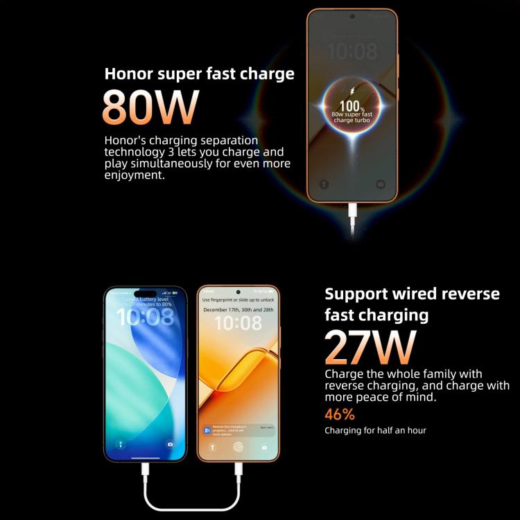 Honor Power2, 12GB+512GB, 10080mAh 배터리, 6.79인치 MagicOS 10.0 / Android 16 Dimensity 8500 Elite 옥타 코어, 네트워크: 5G, NFC, OTG, 12GB+512GB