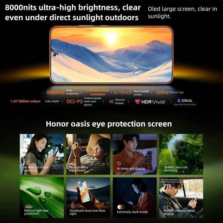 Honor Power2, 12GB+512GB, 10080mAh 배터리, 6.79인치 MagicOS 10.0 / Android 16 Dimensity 8500 Elite 옥타 코어, 네트워크: 5G, NFC, OTG, 12GB+512GB