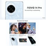 Huawei nova 14 Pro, 12GB+512GB, 측면 지문 인식, 6.78인치 HarmonyOS 5.0, NFC, OTG, 구글 플레이 미지원, 12GB+512GB, nova 14 Pro, 12GB+512GB