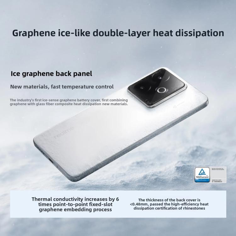 Realme GT7, 16GB+512GB, 6.8 inch Android 15 / Realme UI 6.0 MediaTek Dimensity 9400+ Octa Core, NFC, Network: 5G, Support Google Play, 16GB+512GB
