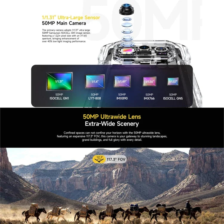 Ulefone Armor 27 Pro 러기드 폰, 12GB+256GB, 야간 투시, 10600mAh, 6.78인치 안드로이드 14 MediaTek Dimensity 6300 옥타 코어, 네트워크: 5G, NFC, Armor 27 Pro