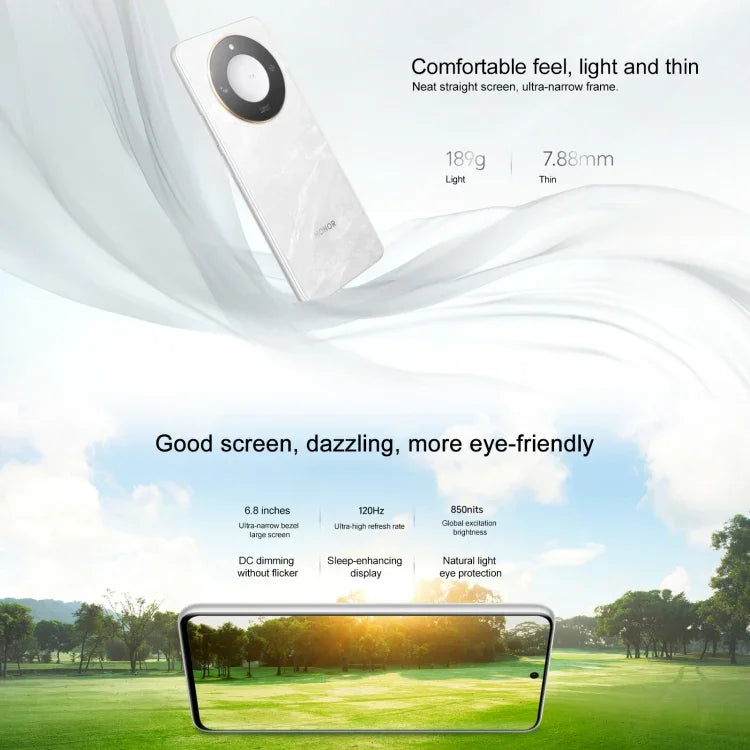 Honor X60, 12GB+512GB, Side Fingerprint, 6.8 inch MagicOS 8.0 Dimensity 7025-Ultra Octa Core, Network: 5G, OTG, Not Support Google Play, 12GB+512GB