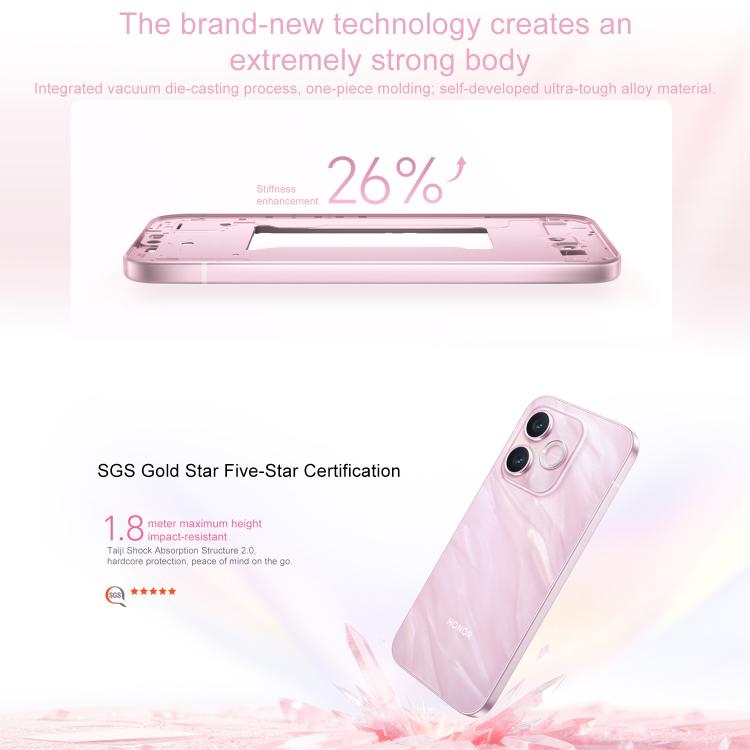Honor X80i, 12GB+512GB, 화면 내 지문 인식, 6.6인치 MagicOS 10.0 Android 16.0 Dimensity 6500 Elite 옥타 코어, 네트워크: 5G, OTG, NFC, 12GB+512GB