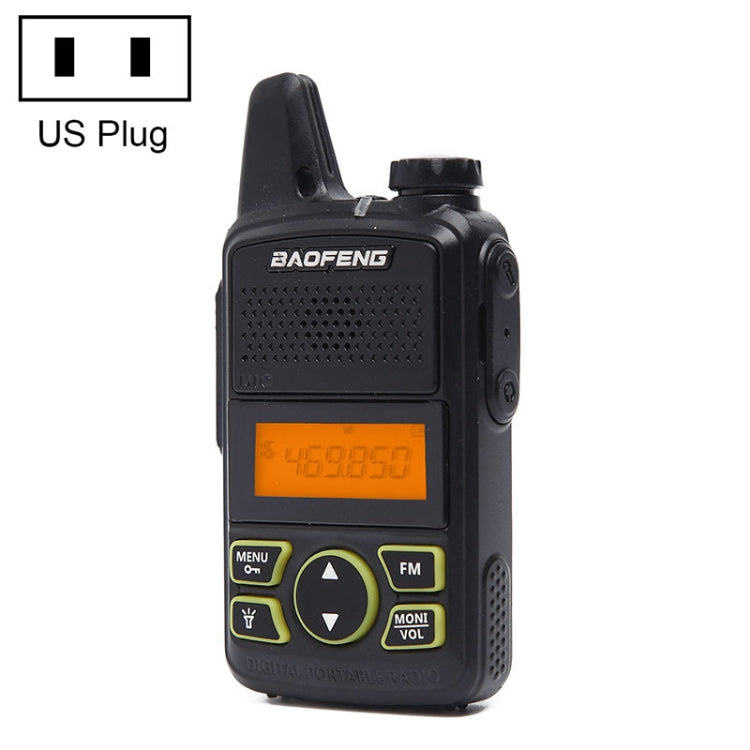 BaoFeng BF-T1 단일 밴드 라디오 휴대용 워키토키, 미국 플러그, BF-T1 미국 플러그