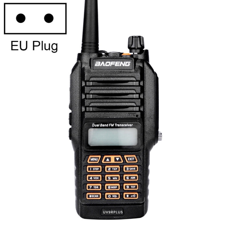 BaoFeng BF-UV9R Plus 10W 방수 듀얼 밴드 라디오 휴대용 안테나 워키토키, EU 플러그, BF-UV9Rplus EU 플러그