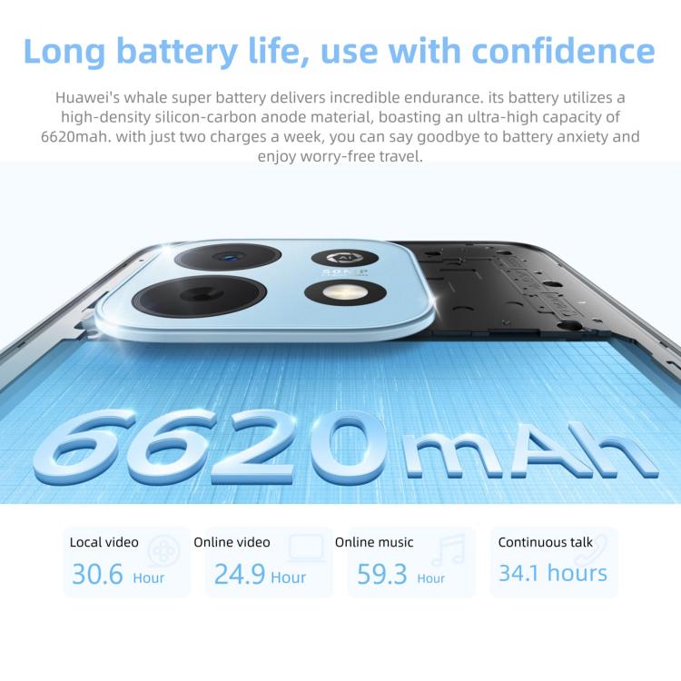 HUAWEI Enjoy 90 Plus, 8GB+256GB, 측면 지문 인식, 6.67인치 HarmonyOS 6.0 Kirin 8000, OTG, 구글 플레이 미지원, 8GB+256GB