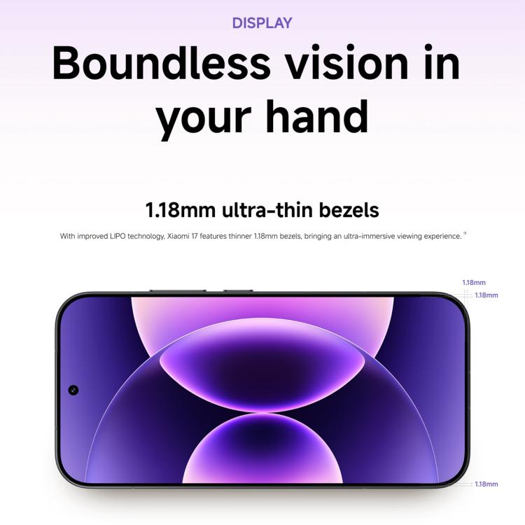 샤오미 17 글로벌, 12GB+256GB, 초음파 지문 인식, 6.3인치 Xiaomi HyperOS 3 Snapdragon 8 Elite Gen 5 옥타 코어, NFC, 네트워크: 5G, 12GB+256GB