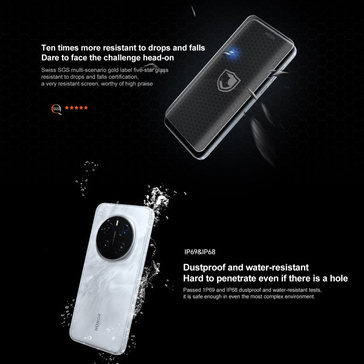 Honor Magic7 Pro, 16GB+512GB, 화면 지문 인식, 6.8인치 MagicOS 9.0 / Android 15 Snapdragon 8 Elite 3nm 옥타 코어, 네트워크: 5G, NFC, OTG, 구글 플레이 미지원, 16GB+512GB