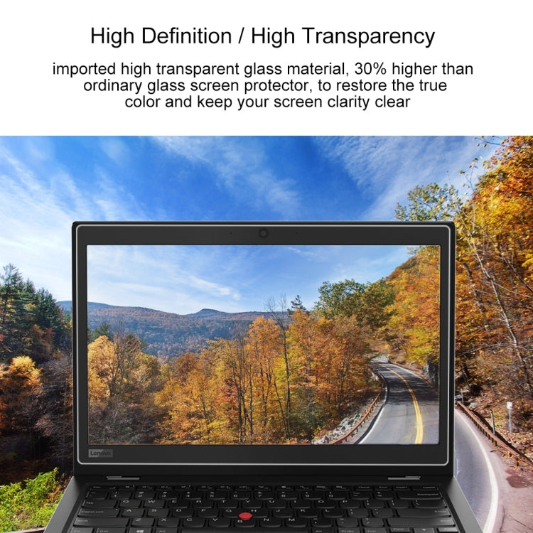 Lenovo ThinkPad L380 Yoga 13.3인치용 0.4mm 9H 표면 경도 풀 스크린 강화유리 필름, L380 Yoga