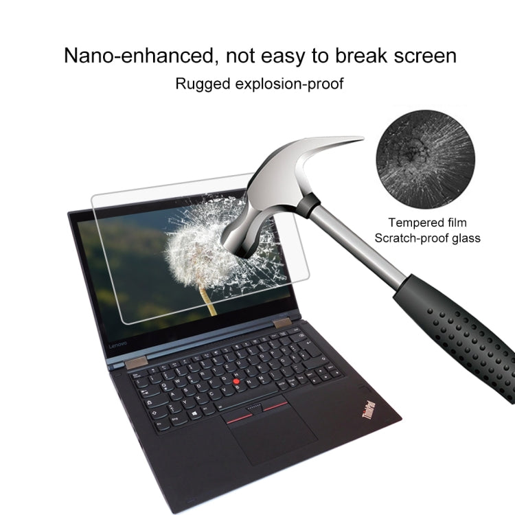 Lenovo ThinkPad Yoga 370 13.3인치용 0.4mm 9H 표면 경도 풀 스크린 강화유리 필름, Yoga 370