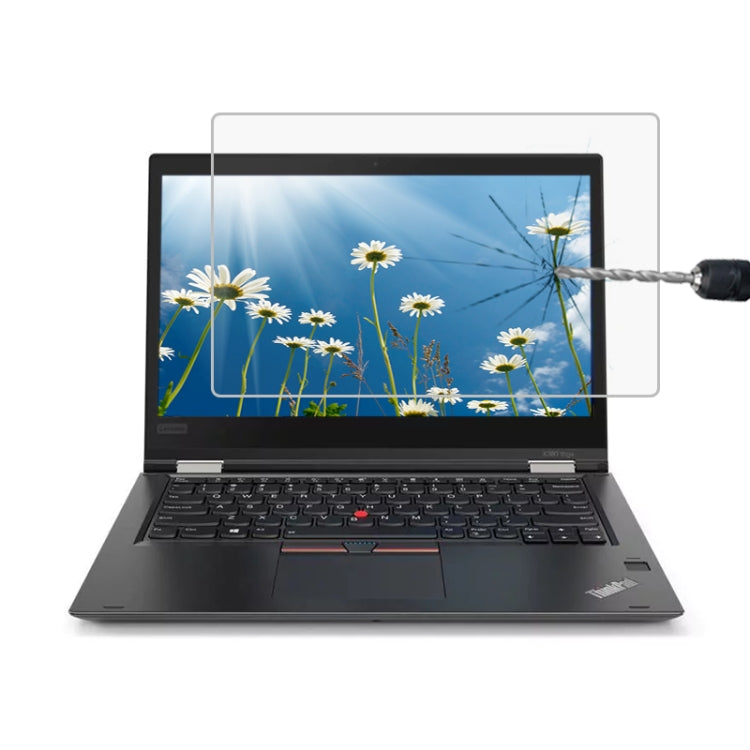 Lenovo ThinkPad X380 Yoga 13.3인치용 0.4mm 9H 표면 경도 풀 스크린 강화유리 필름, X380 Yoga