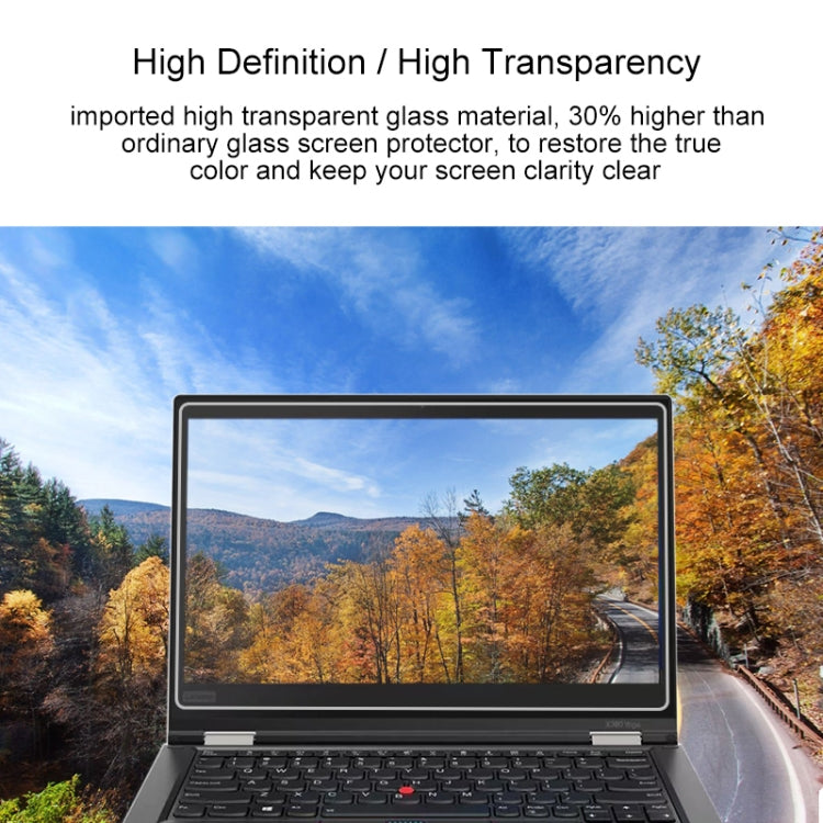 Lenovo ThinkPad X380 Yoga 13.3인치용 0.4mm 9H 표면 경도 풀 스크린 강화유리 필름, X380 Yoga