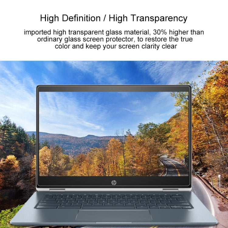 노트북 화면 HD 강화유리 보호 필름 HP Chromebook x360 - 14-da0021nr 14인치용, HP Chromebook x360 - 14-da0021nr 14인치용