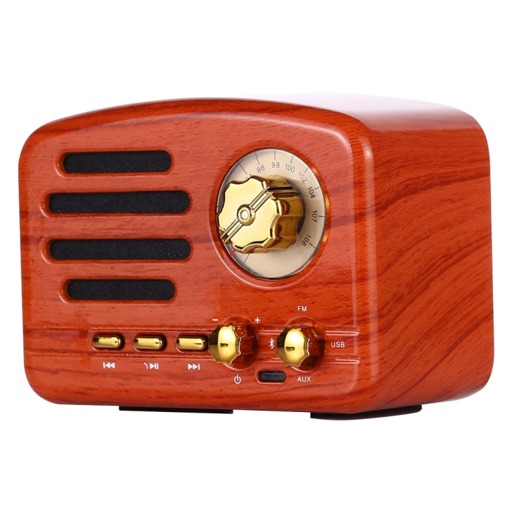 Angel MA-1500 레트로 블루투스 하이파이 라디오 스피커 컬러 LED 라이트 지원, USB & FM & 3.5mm AUX 지원