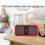 G36 DC 5V 휴대용 무선 블루투스 스피커, 핸즈프리 통화 지원, USB & TF 카드 & 3.5mm AUX & FM 지원, G36